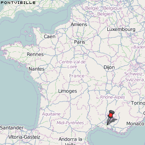 Fontvieille Karte Frankreich
