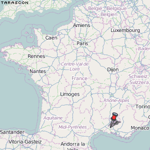 Tarascon Karte Frankreich