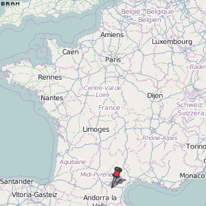 Bram Karte Frankreich