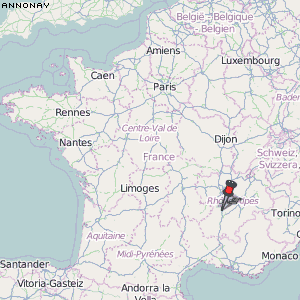 Annonay Karte Frankreich