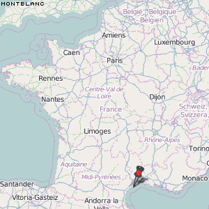 Montblanc Karte Frankreich