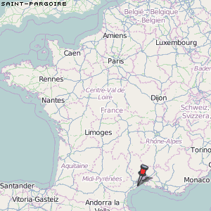 Saint-Pargoire Karte Frankreich