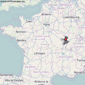 Champforgeuil Karte Frankreich