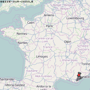 Besse-sur-Issole Karte Frankreich