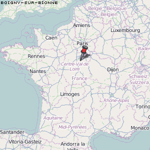 Boigny-sur-Bionne Karte Frankreich