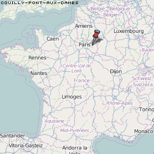 Couilly-Pont-aux-Dames Karte Frankreich