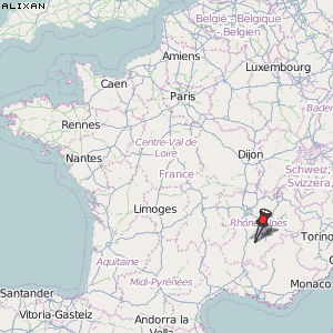 Alixan Karte Frankreich