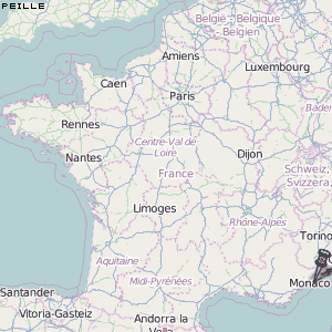 Peille Karte Frankreich