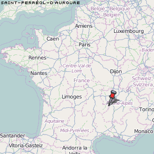 Saint-Ferréol-d'Auroure Karte Frankreich