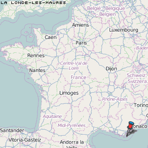 La Londe-les-Maures Karte Frankreich