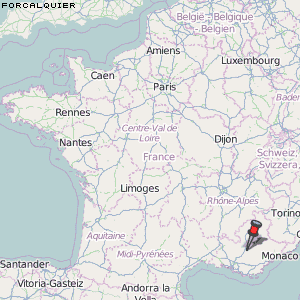 Forcalquier Karte Frankreich