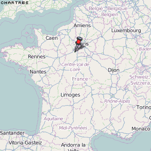 Chartres Karte Frankreich