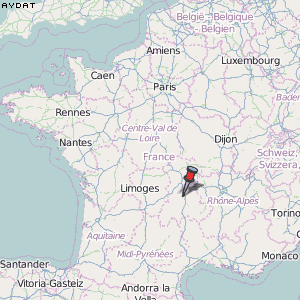 Aydat Karte Frankreich