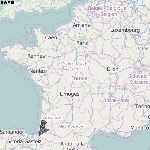 Sare Karte Frankreich