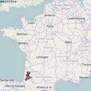 Briscous Karte Frankreich