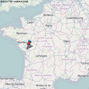 Sainte-Hermine Karte Frankreich