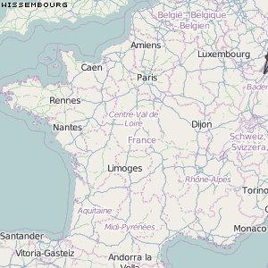 Wissembourg Karte Frankreich