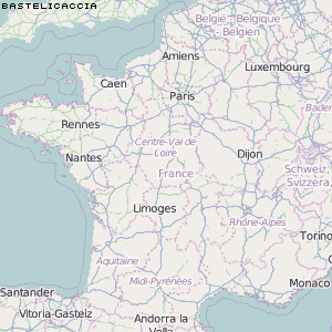 Bastelicaccia Karte Frankreich