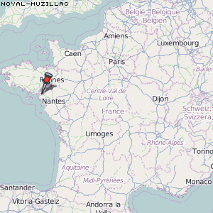 Noyal-Muzillac Karte Frankreich