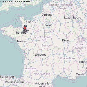 Vern-sur-Seiche Karte Frankreich