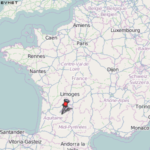 Eymet Karte Frankreich