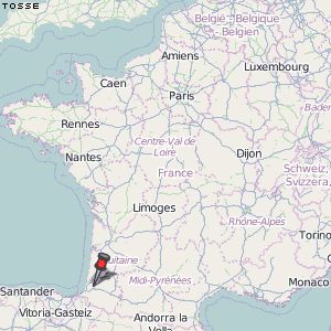 Tosse Karte Frankreich