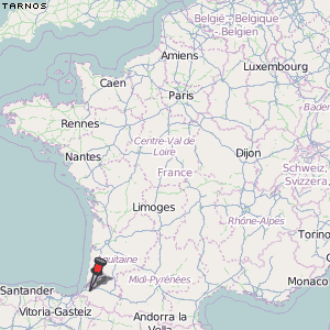 Tarnos Karte Frankreich