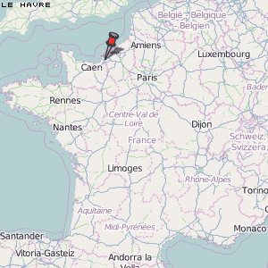Le Havre Karte Frankreich