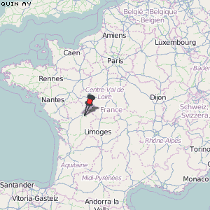 Quinçay Karte Frankreich