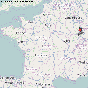 Rupt-sur-Moselle Karte Frankreich