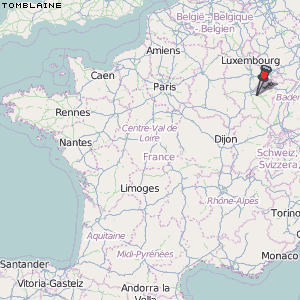 Tomblaine Karte Frankreich