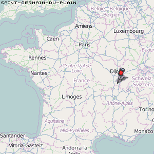 Saint-Germain-du-Plain Karte Frankreich
