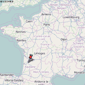 Eysines Karte Frankreich