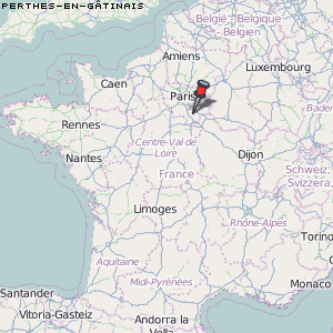 Perthes-en-Gâtinais Karte Frankreich