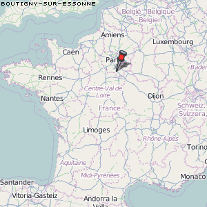 Boutigny-sur-Essonne Karte Frankreich