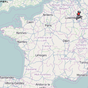 Perl Karte Frankreich