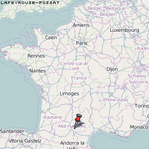 Lapeyrouse-Fossat Karte Frankreich
