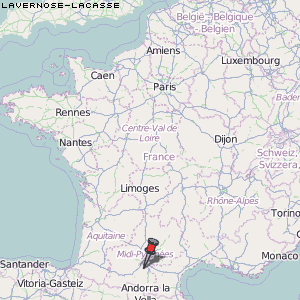 Lavernose-Lacasse Karte Frankreich