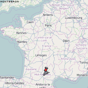 Montberon Karte Frankreich