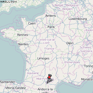 Nailloux Karte Frankreich