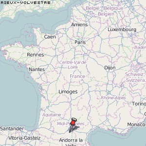 Rieux-Volvestre Karte Frankreich