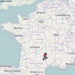 Calmont Karte Frankreich
