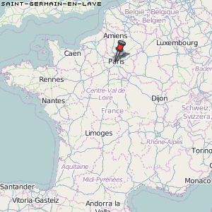 Saint-Germain-en-Laye Karte Frankreich