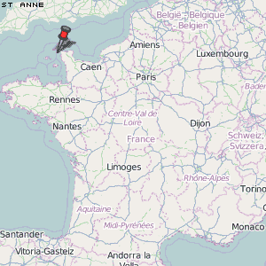 St Anne Karte Frankreich