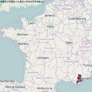 Méounes-lès-Montrieux Karte Frankreich