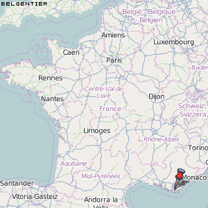 Belgentier Karte Frankreich