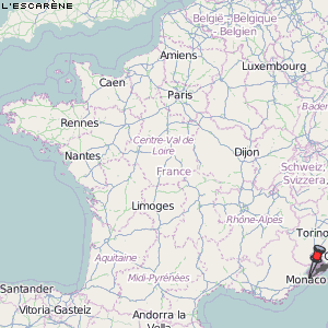 L'Escarène Karte Frankreich