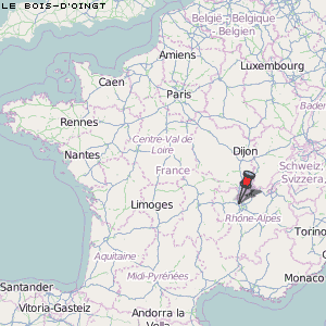 Le Bois-d'Oingt Karte Frankreich