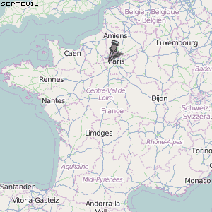 Septeuil Karte Frankreich