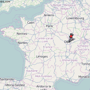 Dijon Karte Frankreich